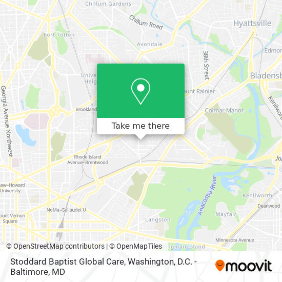 Mapa de Stoddard Baptist Global Care