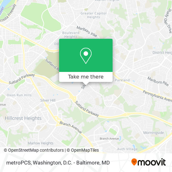 metroPCS map