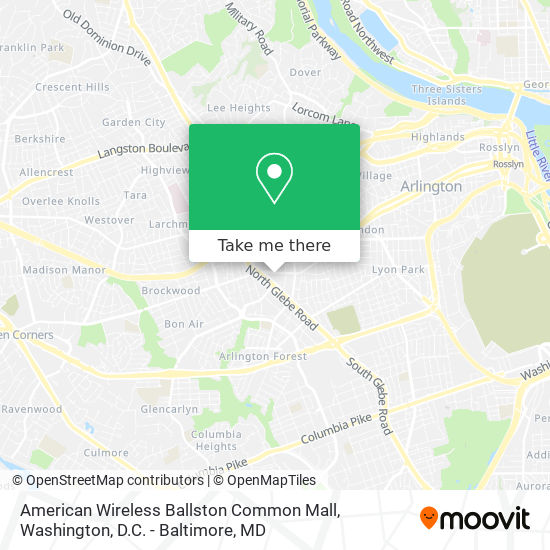 American Wireless Ballston Common Mall map