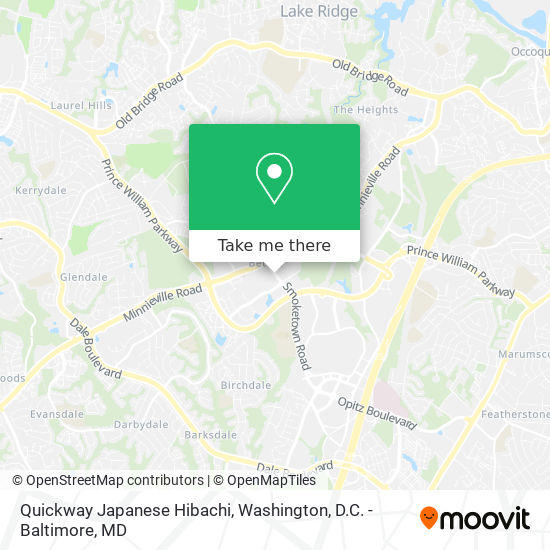 Quickway Japanese Hibachi map