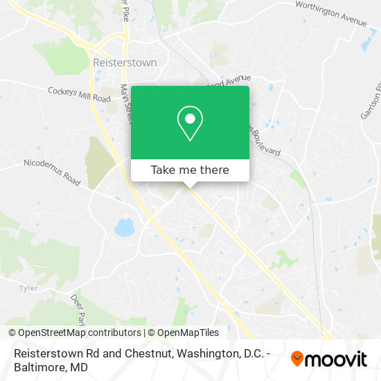 Mapa de Reisterstown Rd and Chestnut