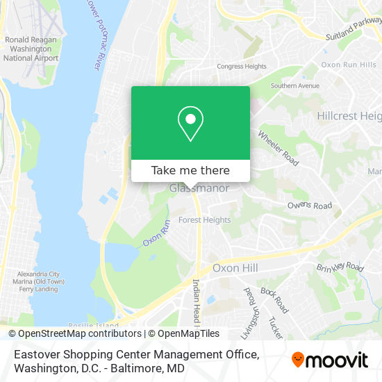 Eastover Shopping Center Management Office map
