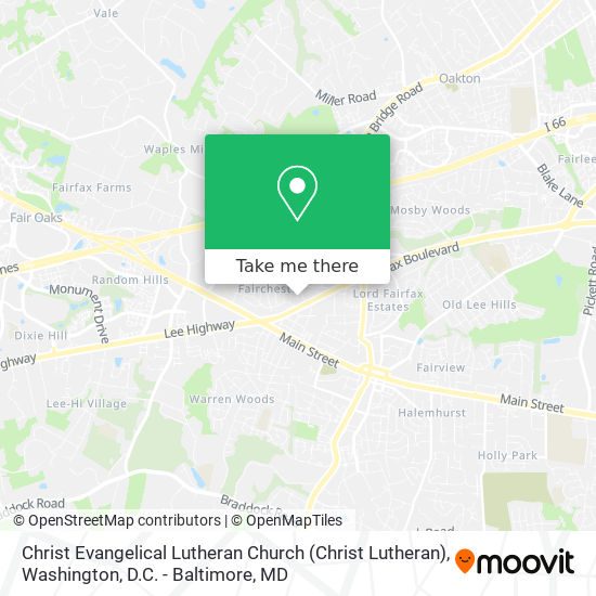 Christ Evangelical Lutheran Church (Christ Lutheran) map