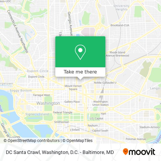 Mapa de DC Santa Crawl