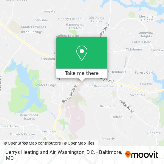 Mapa de Jerrys Heating and Air