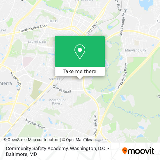 Community Safety Academy map