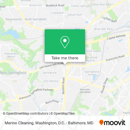 Merino Cleaning map