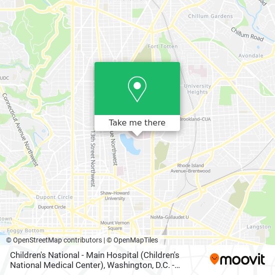 Children's National - Main Hospital (Children's National Medical Center) map