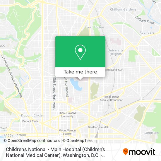 Mapa de Children's National - Main Hospital (Children's National Medical Center)