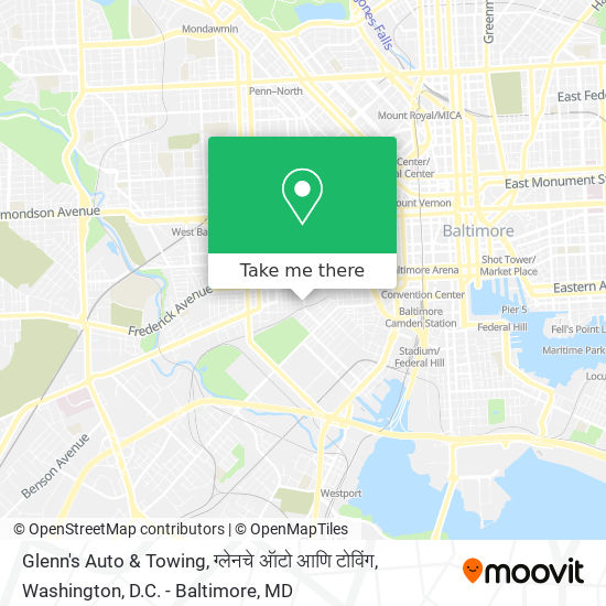 Mapa de Glenn's Auto & Towing, ग्लेनचे ऑटो आणि टोविंग