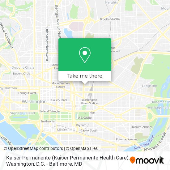 Kaiser Permanente (Kaiser Permanente Health Care) map