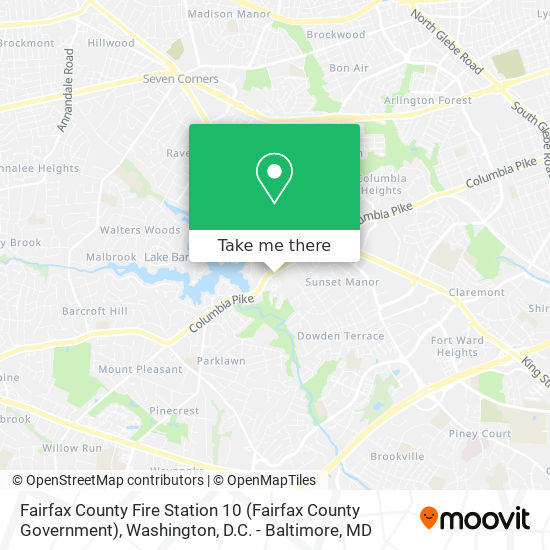 Fairfax County Fire Station 10 (Fairfax County Government) map