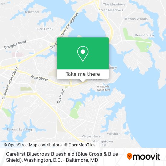 carefirst blue cross blue shield baltimore md map