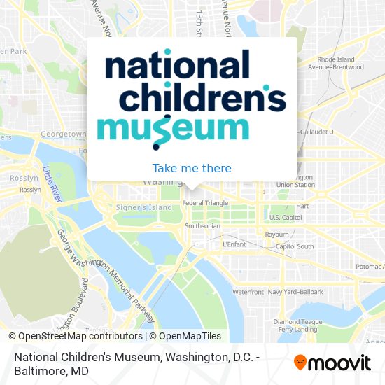 National Children's Museum map