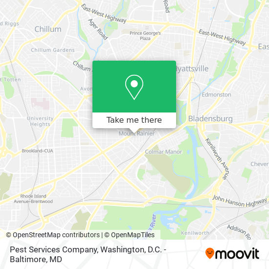 Pest Services Company map