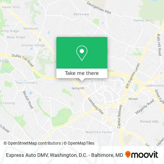 Mapa de Express Auto DMV