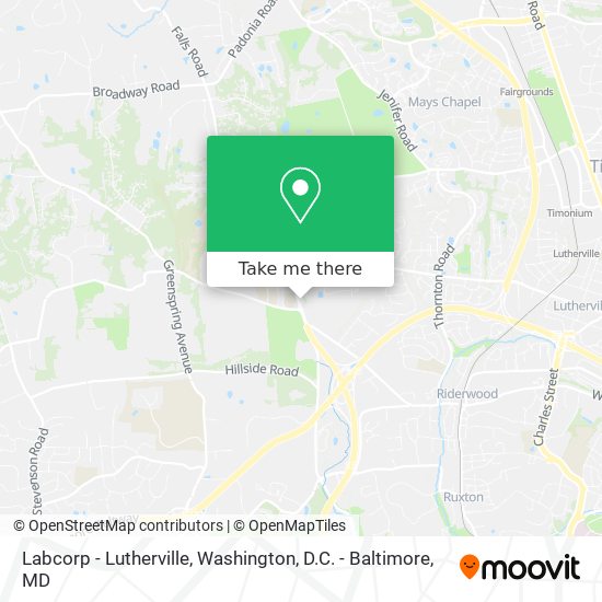 Mapa de Labcorp - Lutherville