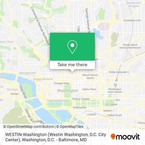 WESTIN-Washington (Westin Washington, D.C. City Center) map