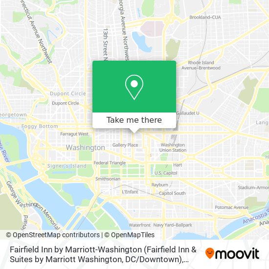 Fairfield Inn by Marriott-Washington (Fairfield Inn & Suites by Marriott Washington, DC / Downtown) map