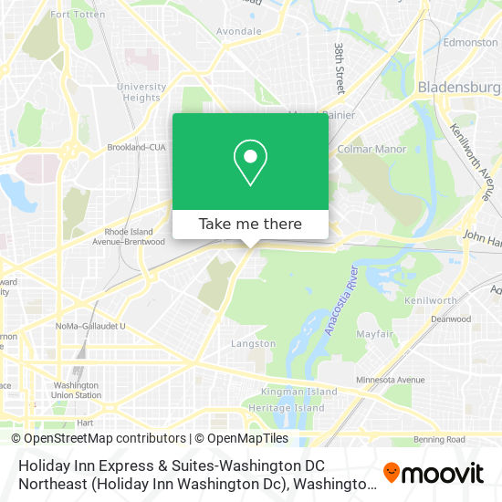 Holiday Inn Express & Suites-Washington DC Northeast (Holiday Inn Washington Dc) map