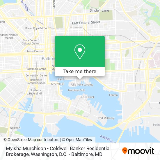 Mapa de Myisha Murchison - Coldwell Banker Residential Brokerage