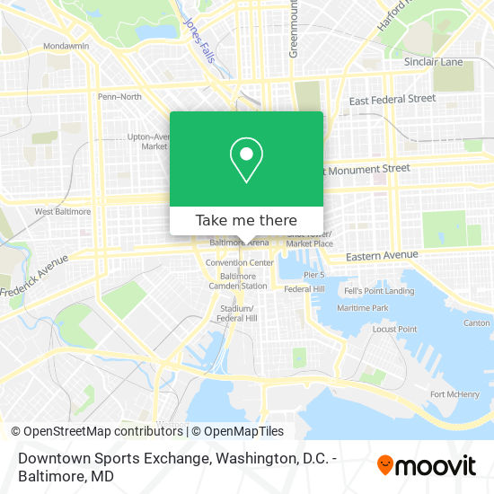 Downtown Sports Exchange map