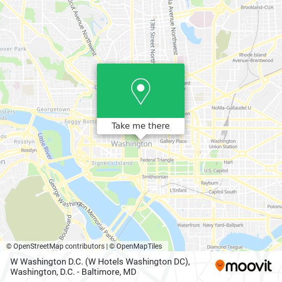 Mapa de W Washington D.C. (W Hotels Washington DC)