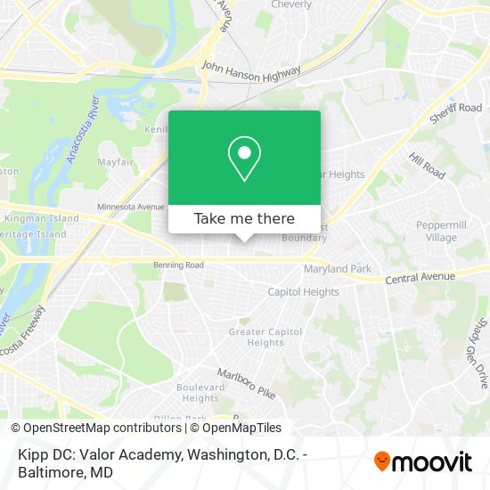 Kipp DC: Valor Academy map
