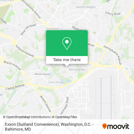 Exxon (Suitland Convenience) map