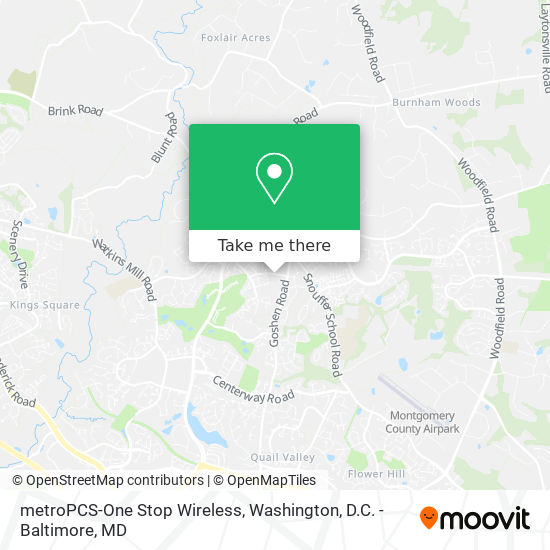 Mapa de metroPCS-One Stop Wireless