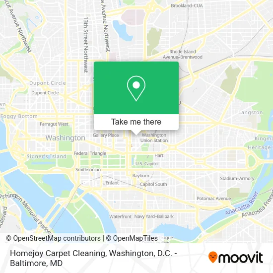 Mapa de Homejoy Carpet Cleaning