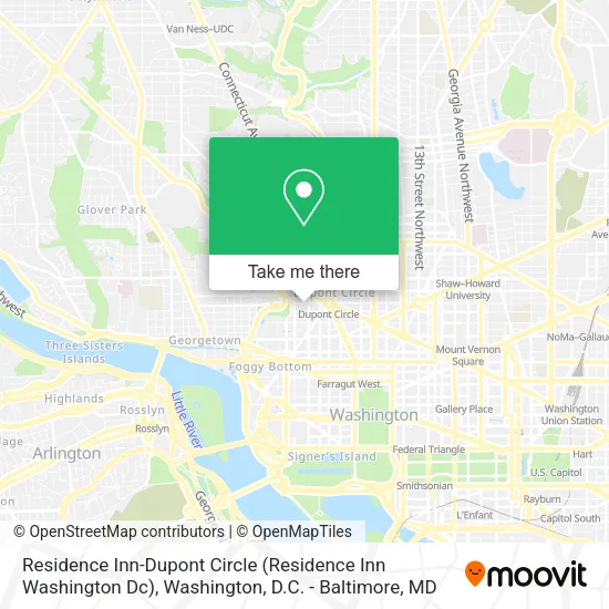 Residence Inn-Dupont Circle (Residence Inn Washington Dc) map