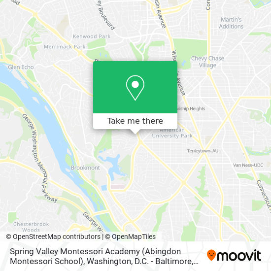 Mapa de Spring Valley Montessori Academy (Abingdon Montessori School)
