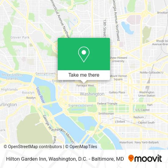 Mapa de Hilton Garden Inn