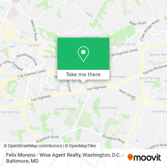 Felix Moreno - Wise Agent Realty map