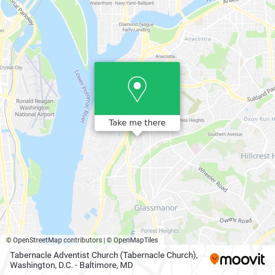 Mapa de Tabernacle Adventist Church (Tabernacle Church)