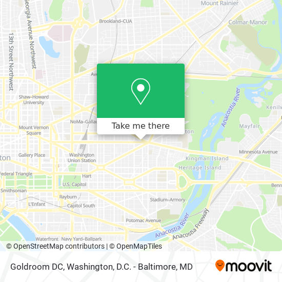 Mapa de Goldroom DC