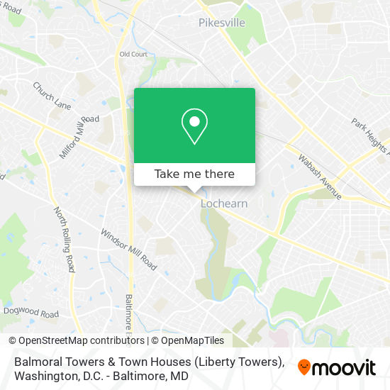 Balmoral Towers & Town Houses (Liberty Towers) map