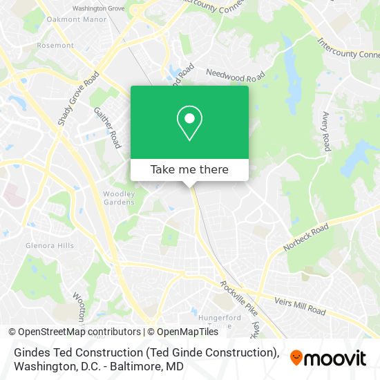 Gindes Ted Construction (Ted Ginde Construction) map