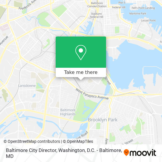 Mapa de Baltimore City Director
