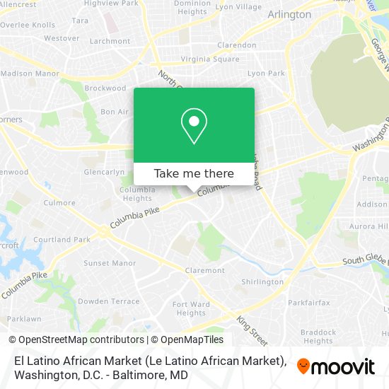 Mapa de El Latino African Market