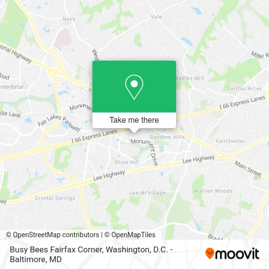 Mapa de Busy Bees Fairfax Corner