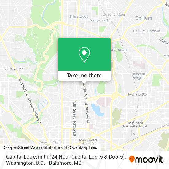 Capital Locksmith (24 Hour Capital Locks & Doors) map