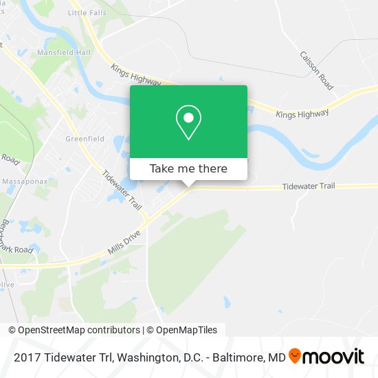 Mapa de 2017 Tidewater Trl