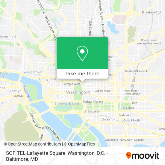 Lafayette Square Washington Dc Map How To Get To Sofitel-Lafayette Square In Washington By Metro, Bus Or Train?