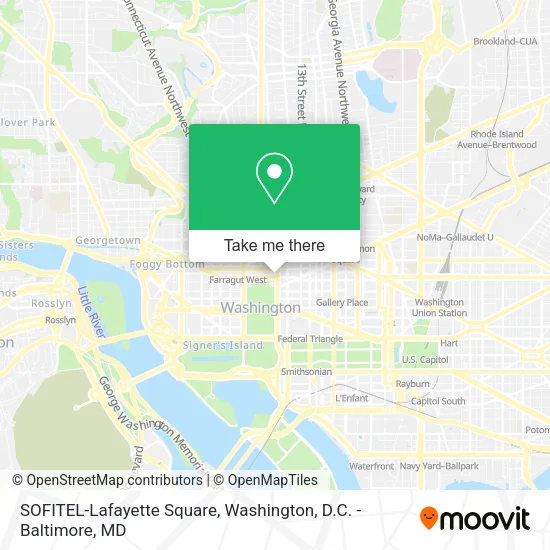 SOFITEL-Lafayette Square map