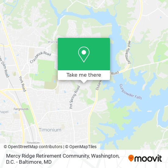Mercy Ridge Retirement Community map