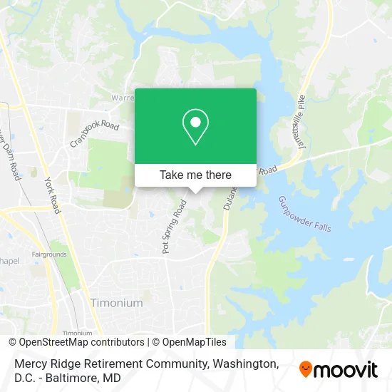 Mapa de Mercy Ridge Retirement Community