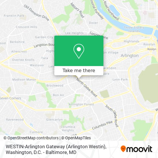 WESTIN-Arlington Gateway (Arlington Westin) map