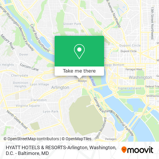 HYATT HOTELS & RESORTS-Arlington map